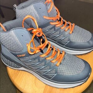 Hi-Tec Men's Gray and Orange Athletic Shoes